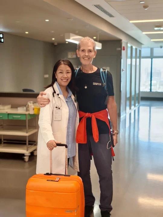 16 August 2026 — Dr Xuan bids farewell to Josh on behalf of Jiahui International Cancer Center.