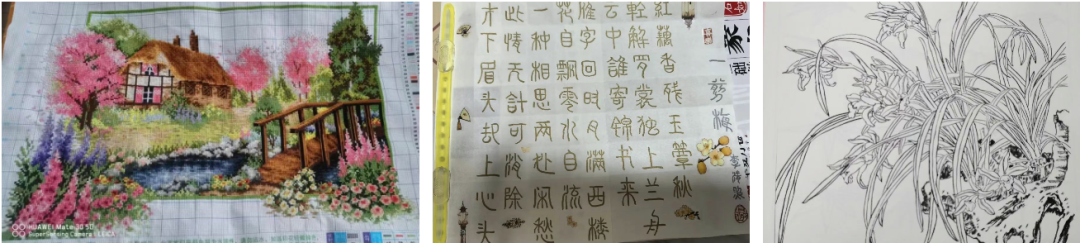 Ms. Zhang's life of painting, calligraphy and embroidery.